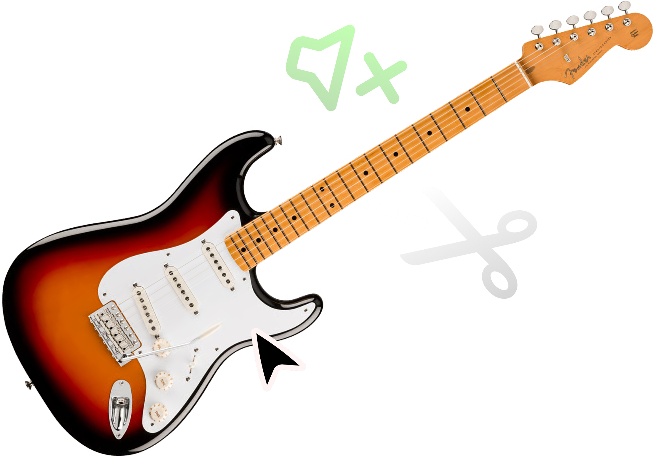 Guitar backing track workflow visual